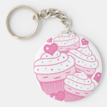 cupcake love keychain