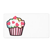 Cupcake Love Shipping Label