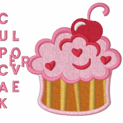 Cupcake Lover Embroidered Shirt by Stitchbaby