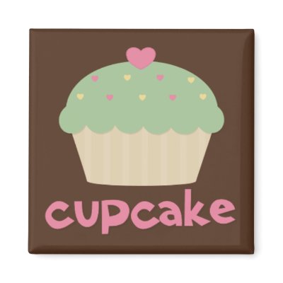 Cupcake Fridge Magnet by jdjdesigns