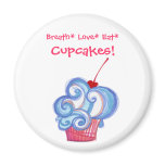 Cupcake magnet fun cute yummy sweet chic girly