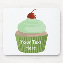 Cupcake-Mint and Green Mouse Mat