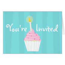 Cupcake Party Card