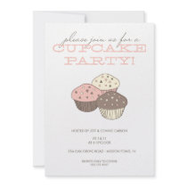 Cupcake Party Invitation
