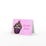 Cupcake Party Invitation Card