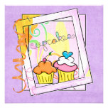 Cupcake Party Notes Announcement