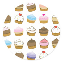 cupcake pattern sticker