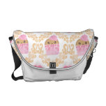 Cupcake Peach Pattern Messenger Bag
