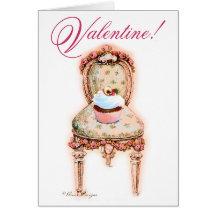 Cupcake Pink Valentine Card
