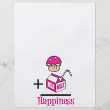 Cupcake Plus Milk Happiness Flyers