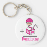 Cupcake Plus Milk Happiness Key Chain