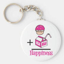 Cupcake Plus Milk Happiness Key Chain