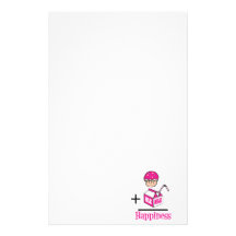 Cupcake Plus Milk Happiness Personalized Stationery
