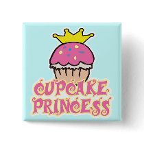 Cupcake Princess Button