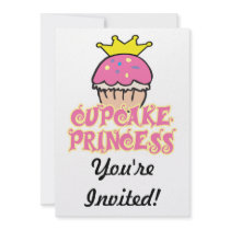 Cupcake Princess Custom Announcements