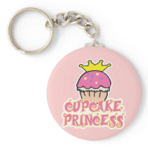 Cupcake Princess Keychain