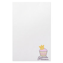 cupcake princess stationery paper