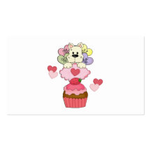 Cupcake Puppy Love Business Card Templates