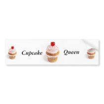 Cupcake Queen Bumper Sticker..