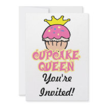 Cupcake Queen Invites