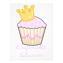 cupcake queen personalized invite
