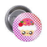 Cupcake Rainbow Button
