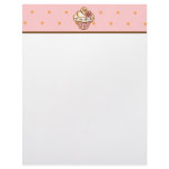 Cupcake Recipe Paper Letterhead Design