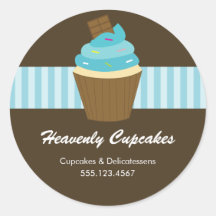 Cupcake Round Sticker