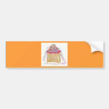 Cupcake Sprinkles Bumper Stickers
