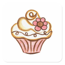 Cupcake Stickers