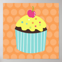 Cupcake Sweet Girls Nursery Wall Art prints