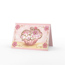 Cupcake Thank you Card