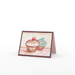 Cupcake Thank You Card