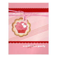 Cupcake Valentine Invitations