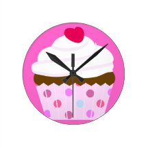Cupcake Wall Clock