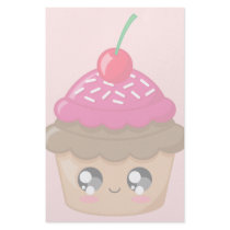 Cupcake with Cherry and Sprinkles Stationery