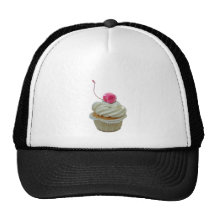 Cupcake with cherry hat