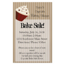 Cupcake with Soft Mocha Stripes Flyer