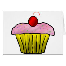 Cupcake with Sprinkles Cards