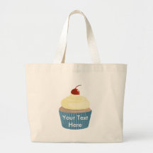 Cupcake-Yellow and Blue Bag
