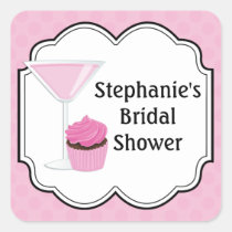 Cupcakes and Cocktails Party Sticker stickers