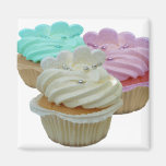 Cupcakes and Hearts Magnets