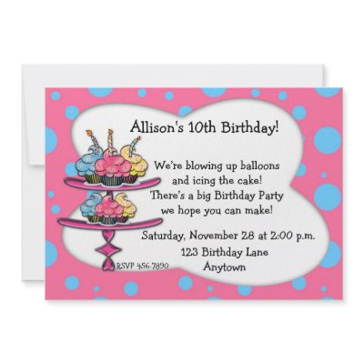 Cupcakes Birthday Invitation by StarStock