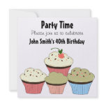 Cupcakes - Birthday Invitation