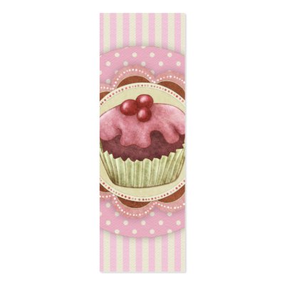 Cupcakes Bookmark Business Card by xidunx