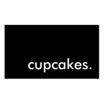 cupcakes. (colour customizable) business card
