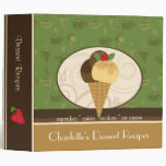 Cupcakes Dessert Recipes 2" Binder