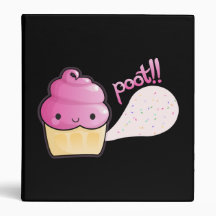Cupcakes Fart Sprinkles Binder