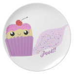 Cupcakes Fart Sprinkles Dinner Plate