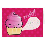 Cupcakes Fart Sprinkles Pink Card